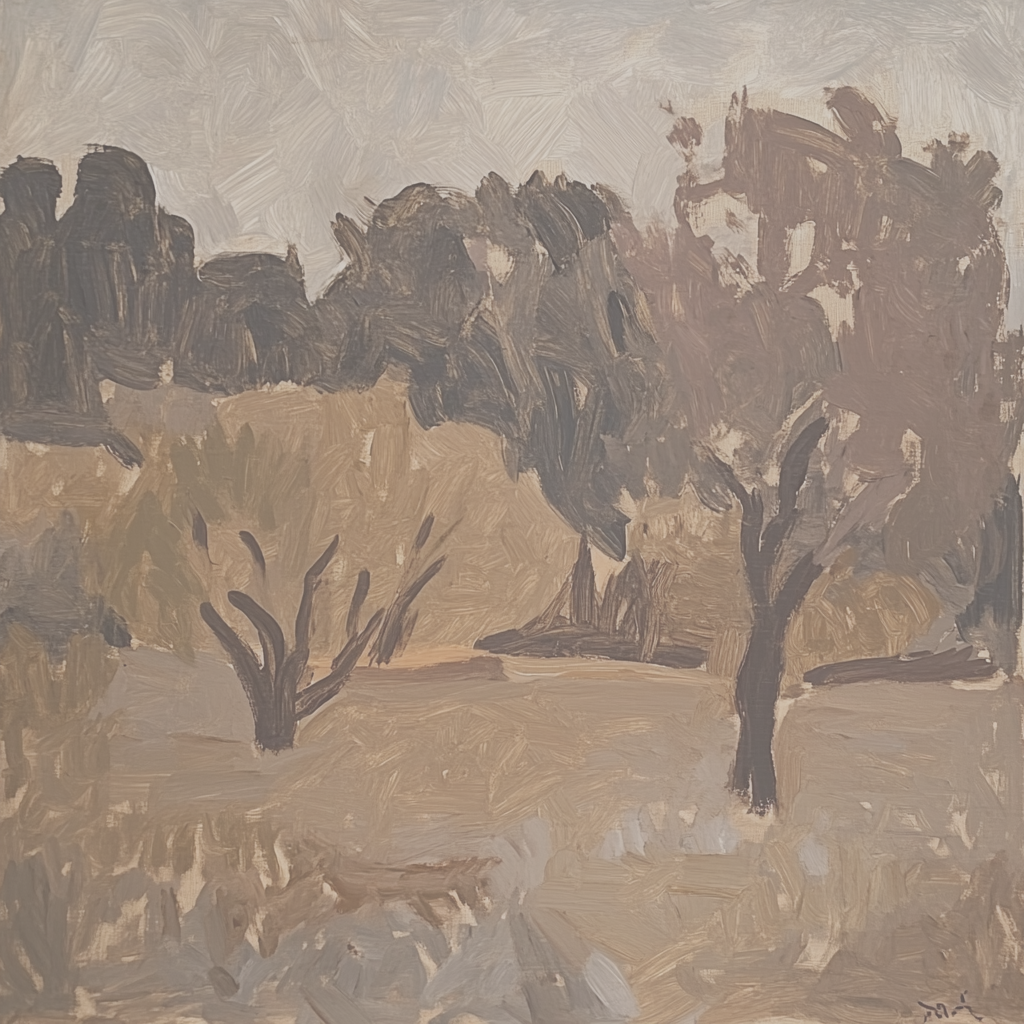 Oil On Canvas by Barnett Hall, 1950